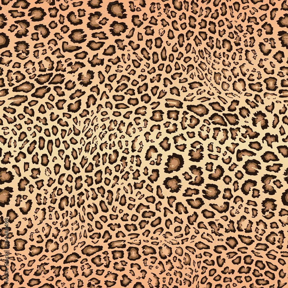 1000x1000 Realistic leopard seamless pattern. Animal skin texture. Vector background of jaguar, leopard, cheetah, giraffe fur. Abstract exotic african style pattern. Repeat design for decor, textile, wallpaper Stock Vector