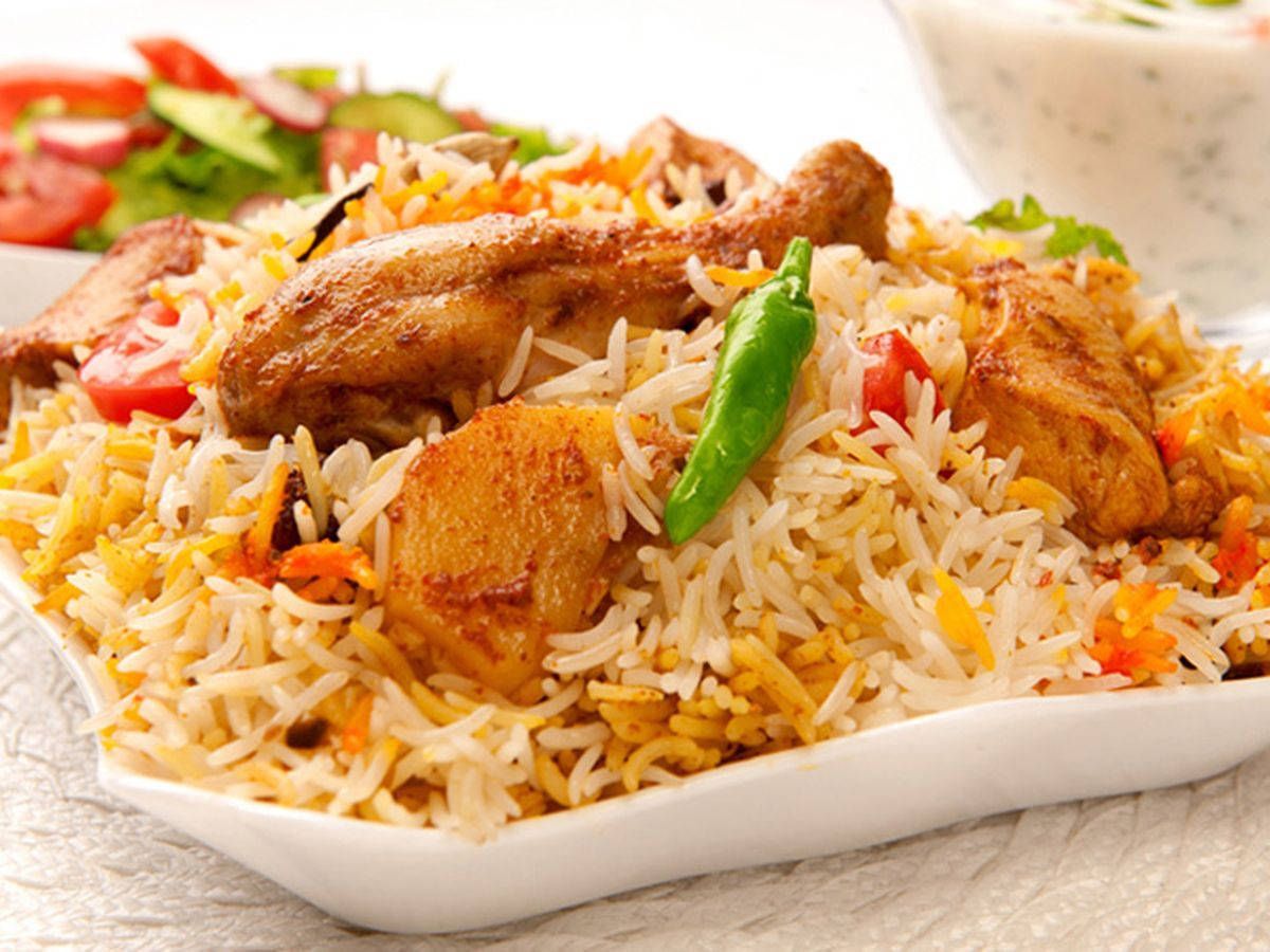 1200x900 Download Chicken Biryani Rice Wallpaper