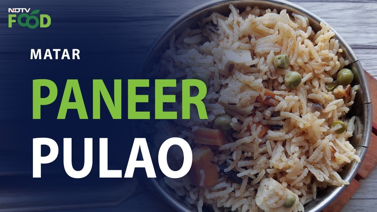1280x720 Matar Paneer Pulao Recipe. How To Make Matar Paneer Pulao