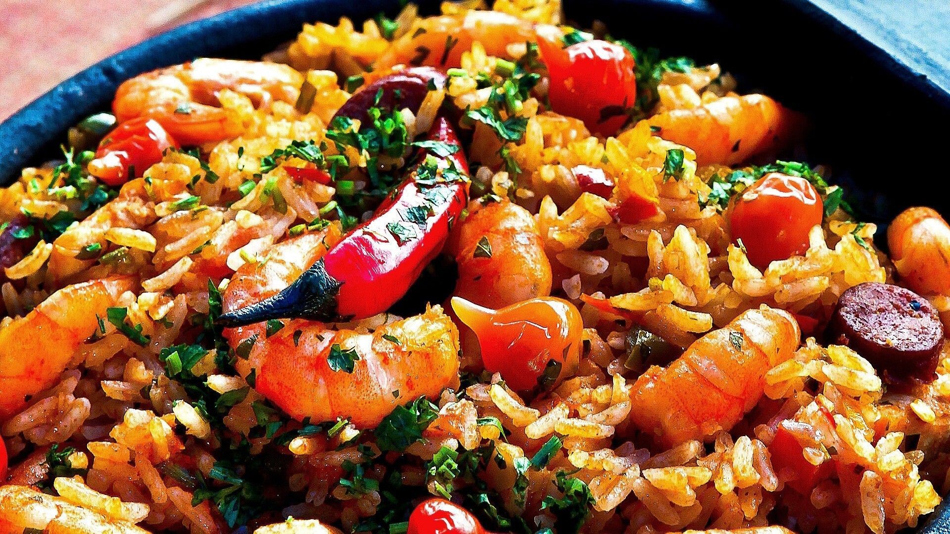 1920x1080 Fried Rice in Dinner Food HD Photo