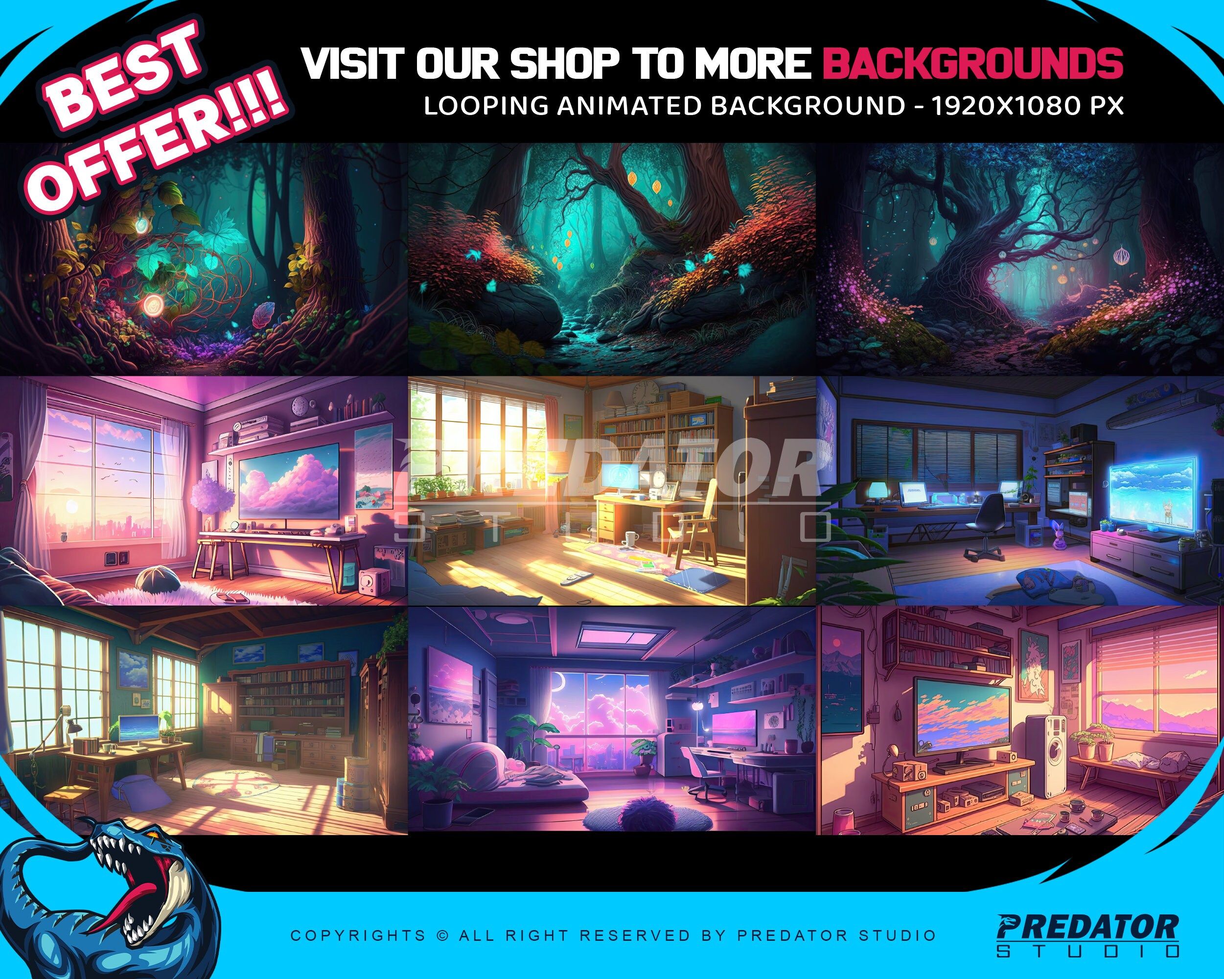 2501x2000 Animated Background Gaming Room Theme Animated Online