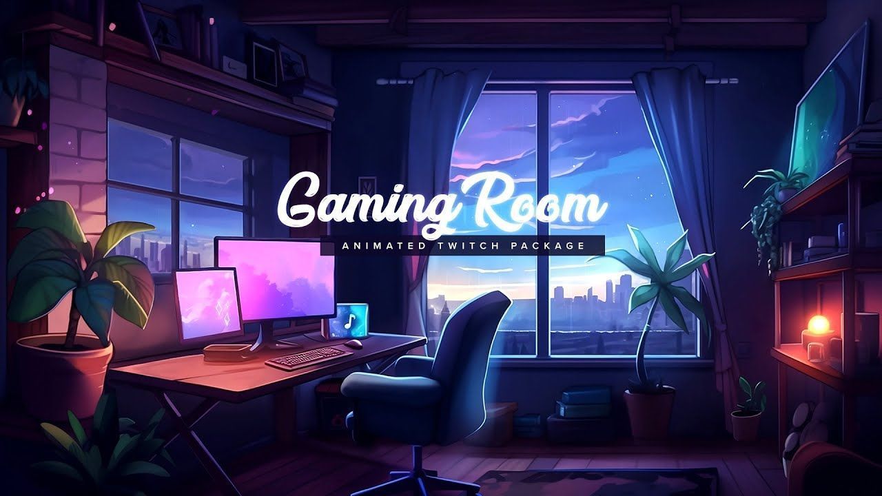 1280x720 Gaming Room Twitch Package