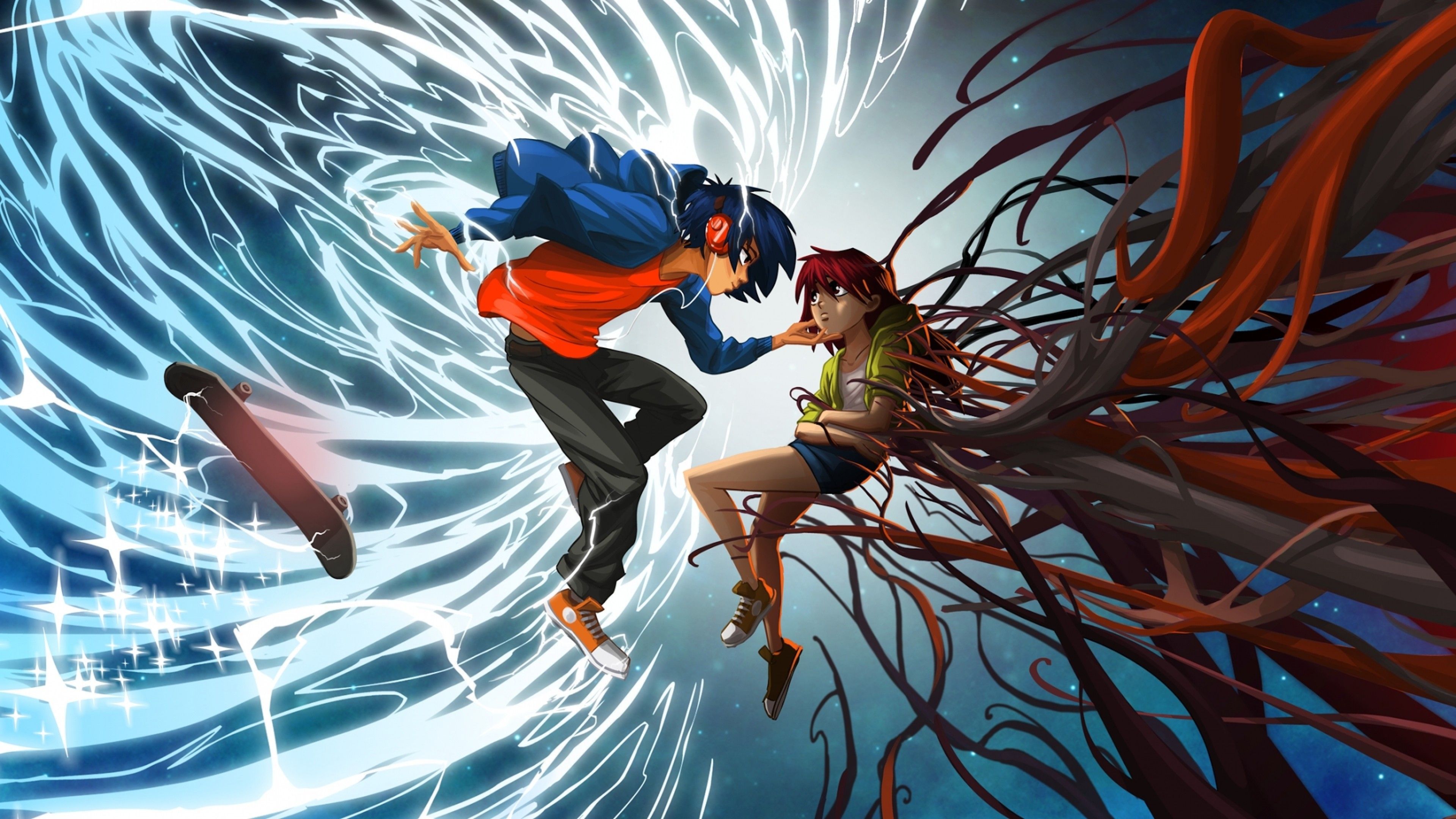 3840x2160 Anime Gamer Girl Wallpaper