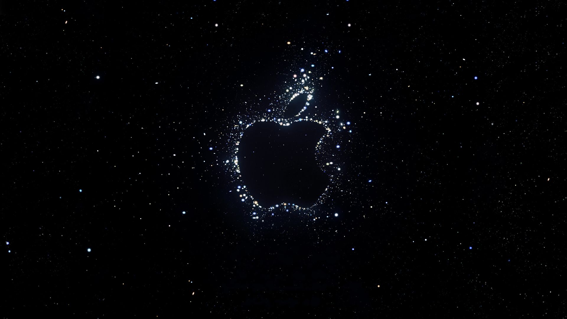 1920x1080 Technology Black Background Space Stars Apple Inc Wallpaper:1920x1080