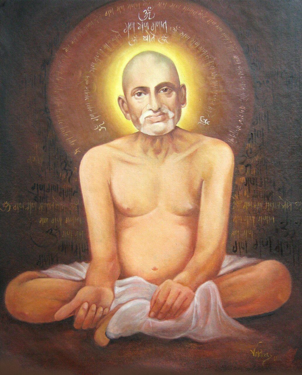 1031x1280 Gajanan Maharaj Wallpaper Download