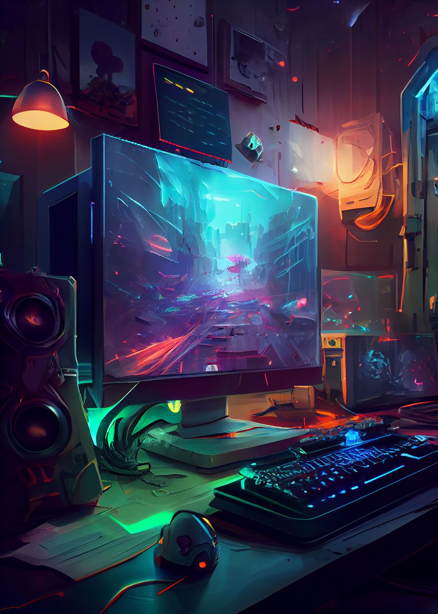 857x1200 My setup is ready' Poster