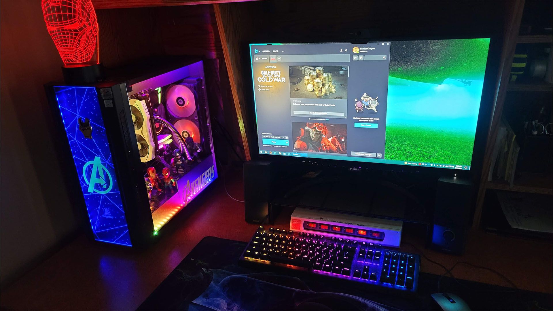 1920x1080 The Avengers assemble in this glowing PC build