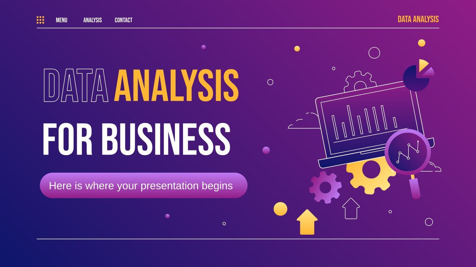 1600x900 Data Analysis for Business. Google Slides & PowerPoint