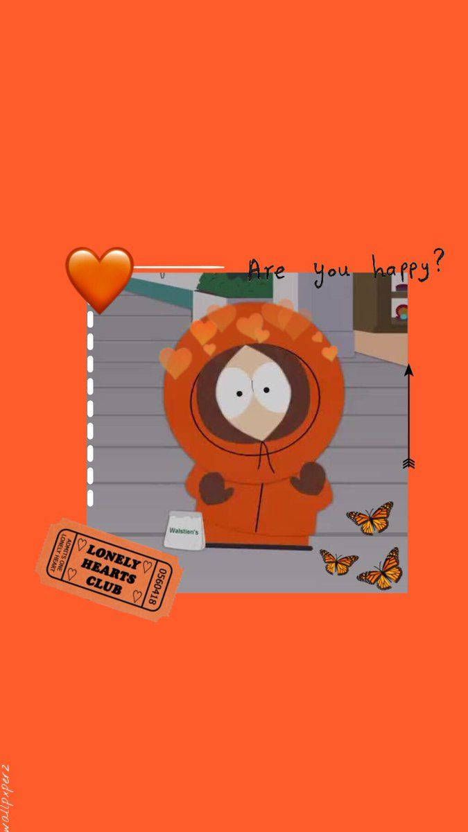 675x1200 Download Kenny Mccormick Orange Minimalist Poster Wallpaper