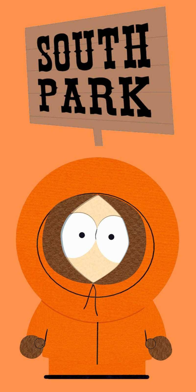 800x1600 Download Kenny Mccormick South Park Orange Wallpaper