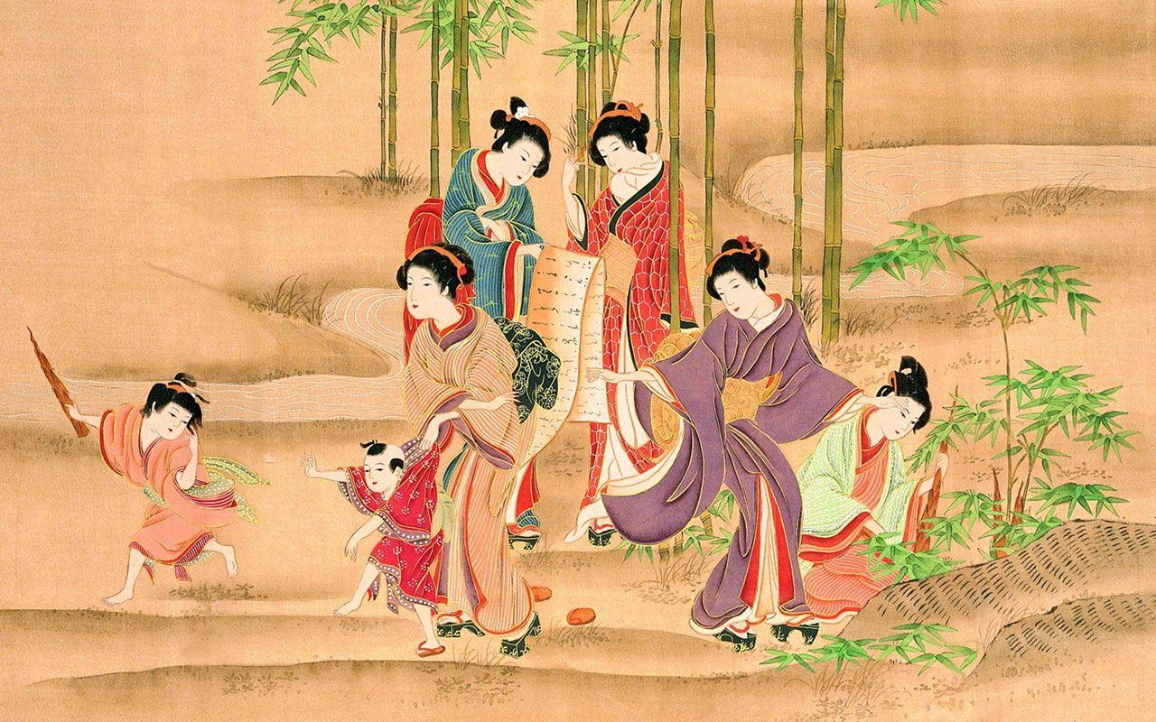 1280x800 The Meticulous Japan painted ladies desktop wallpaper 12
