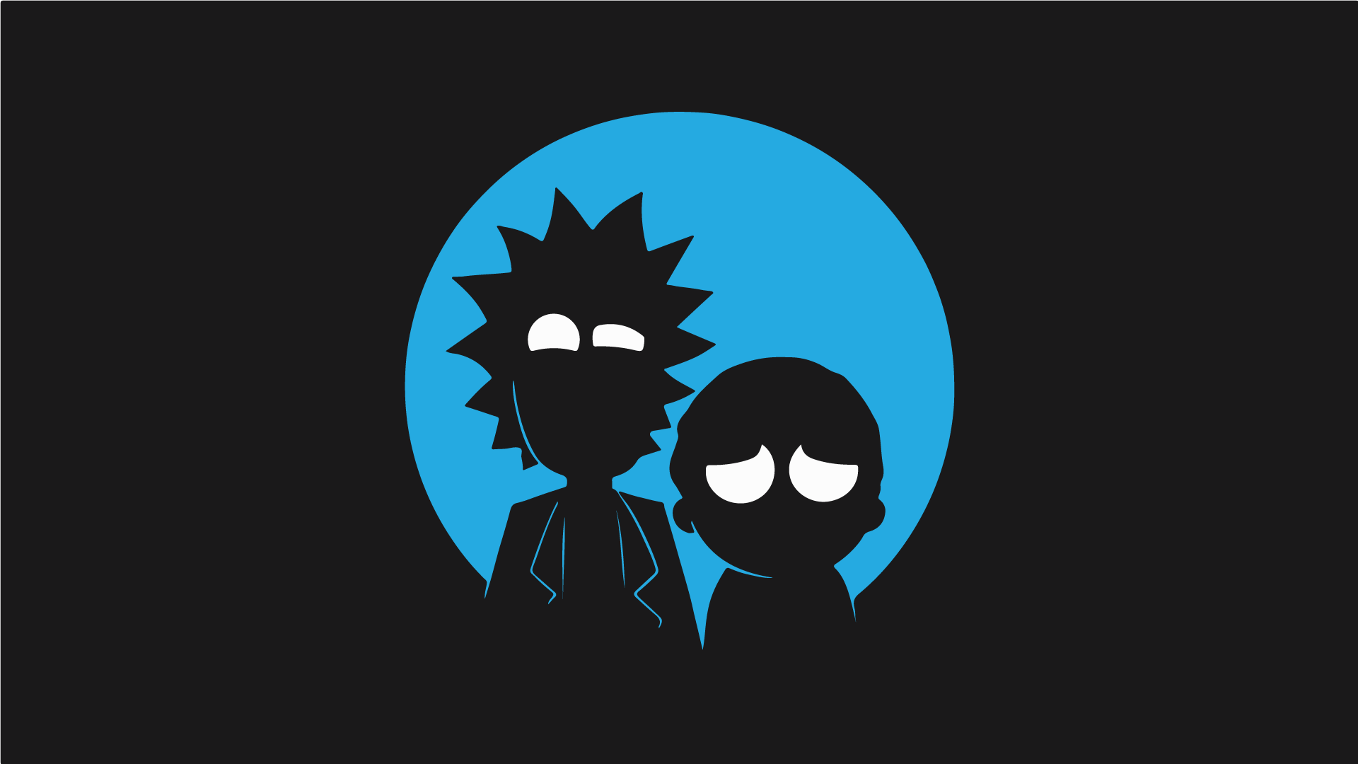 1920x1080 Hình nền PC Rick and Morty!