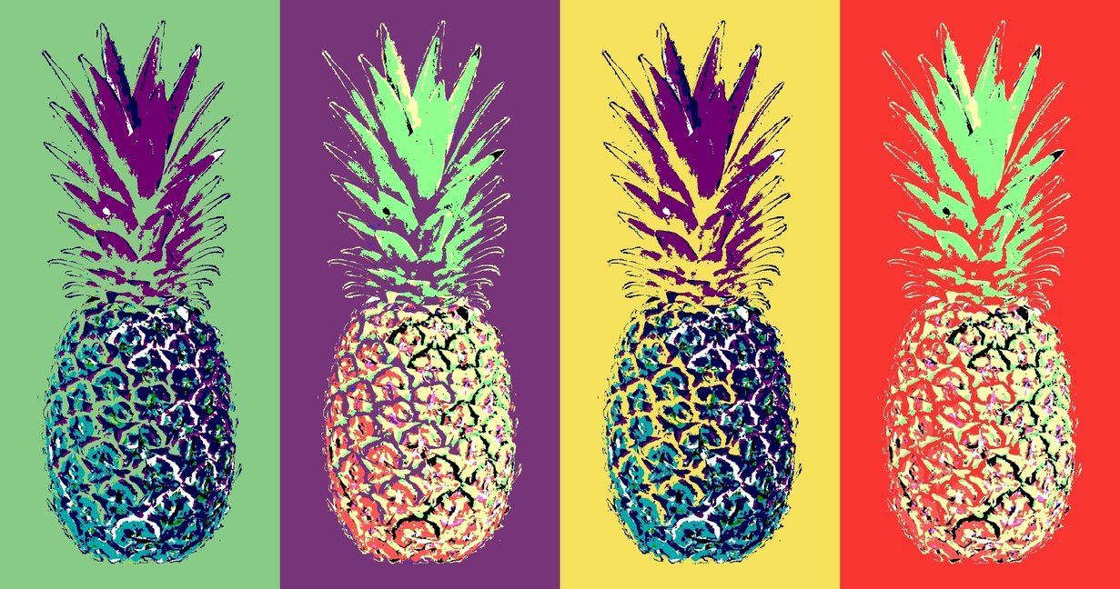 1231x648 Pineapple wallpaper, Pineapple art, Pop art
