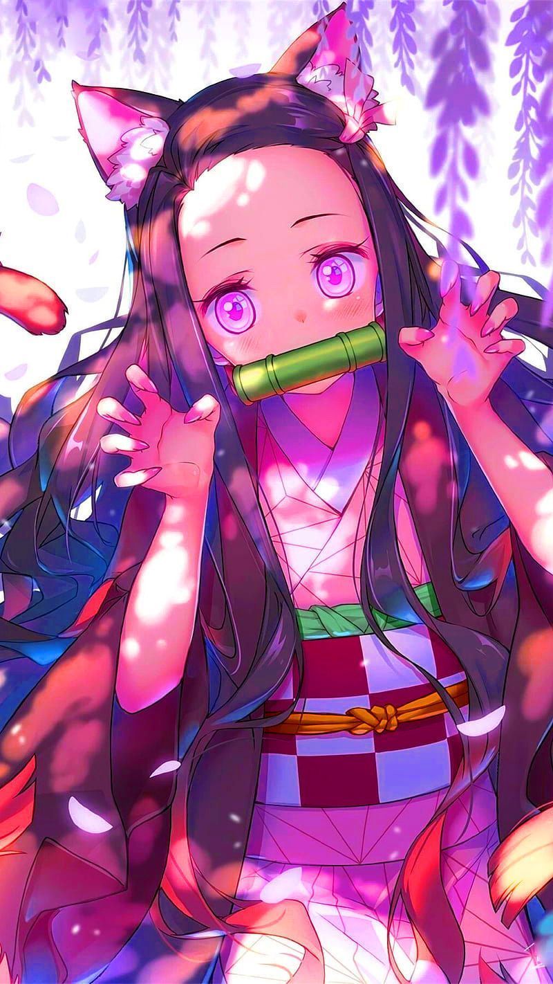 800x1422 Nezuko Wallpaper