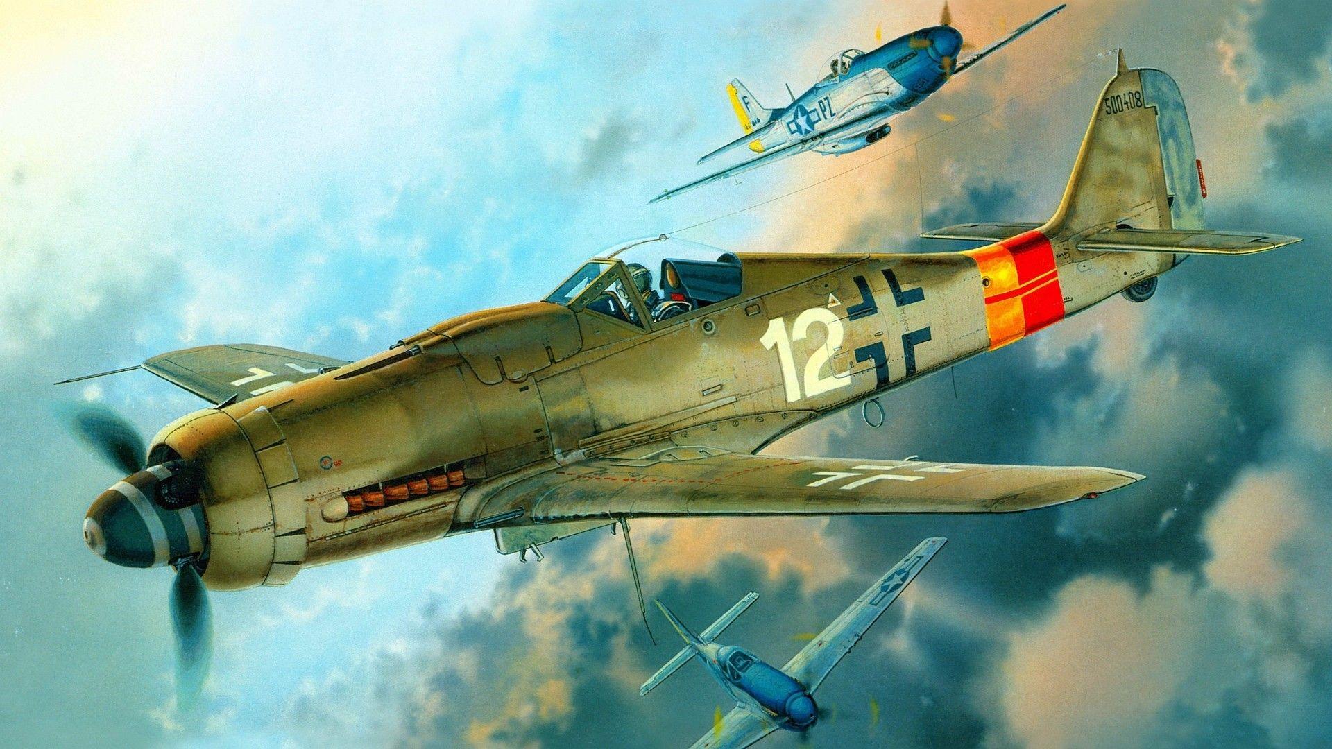 1920x1080 world war ii fw 190 focke wulf luftwaffe germany military aircraft