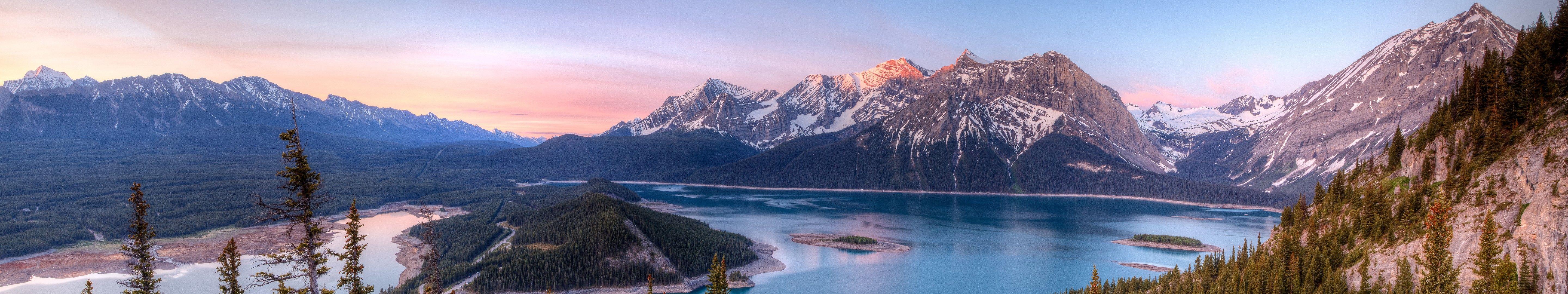 5760x1080 Mountains & Lake landscape [5760x1080]