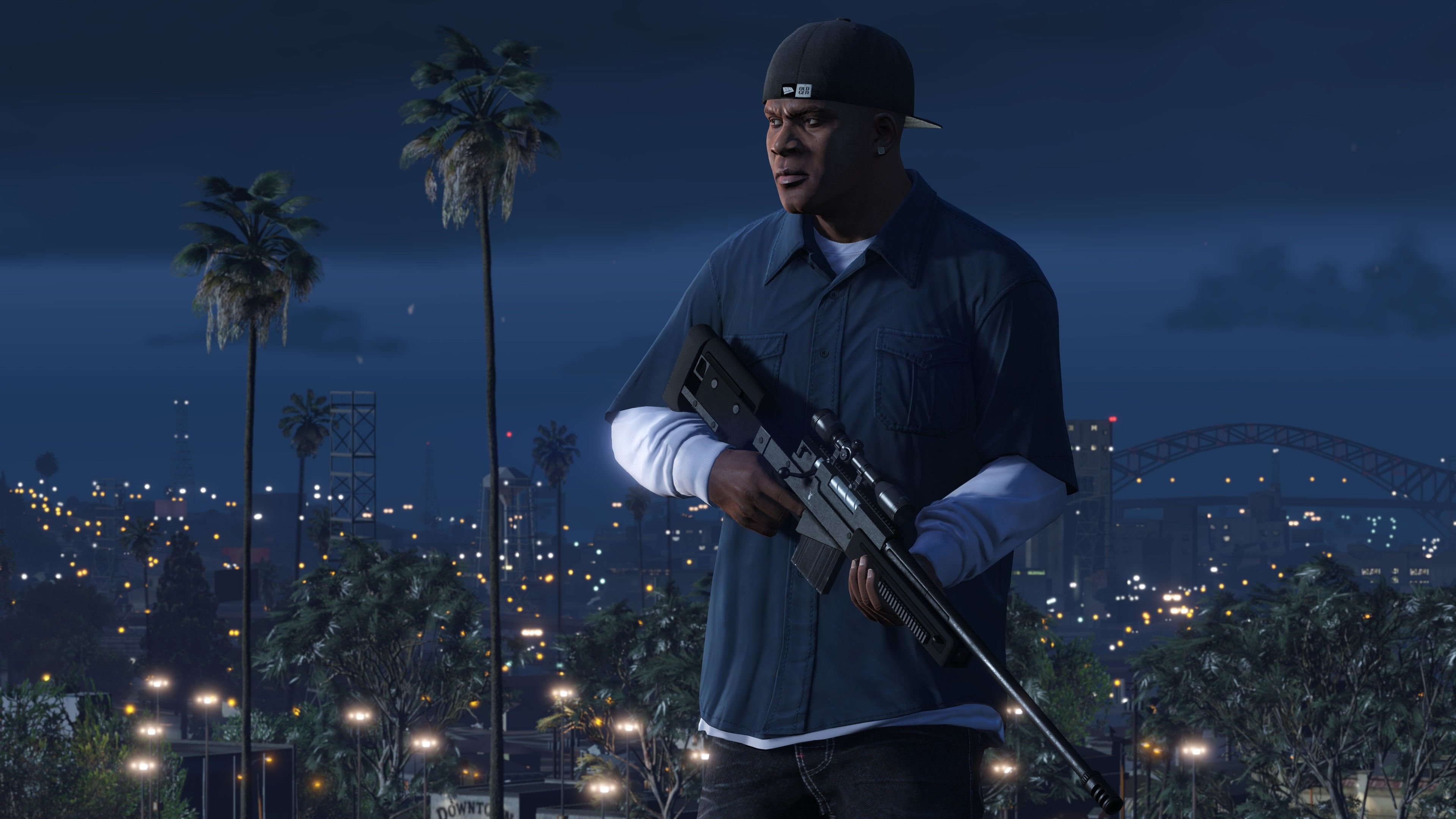 3840x2160 Wallpaper Franklin Clinton, Grand Theft Auto v, Grand Theft Auto San Andreas, Rockstar Games, Tree, Background Free Image
