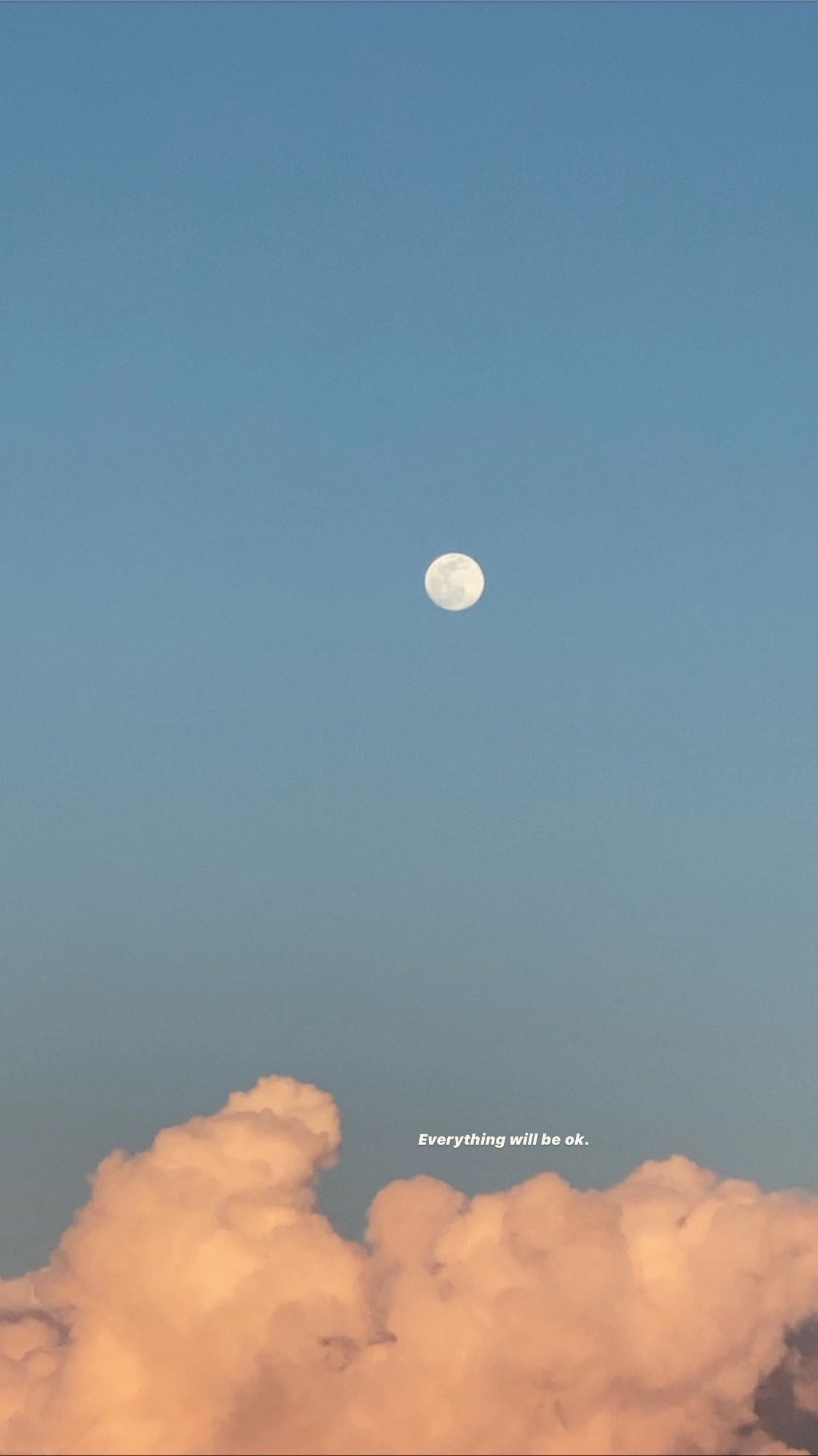1125x2000 Everything will be ok. Sunset quotes instagram, Sky photography nature, Sky aesthetic