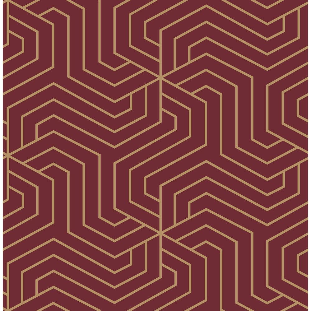 1000x1000 Burgundy Ramsey Peel and Stick Wallpaper Sample RZS4527SAM Home Depot