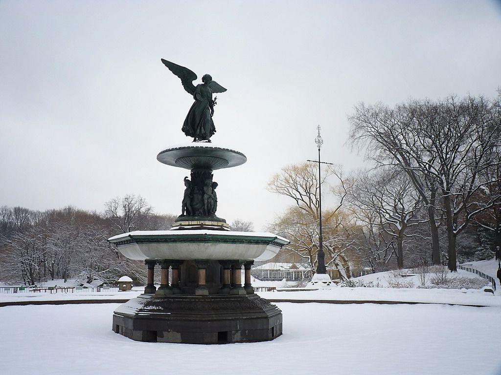 1024x768 Bethesda Fountain, Central Park, Winter, New York City 6