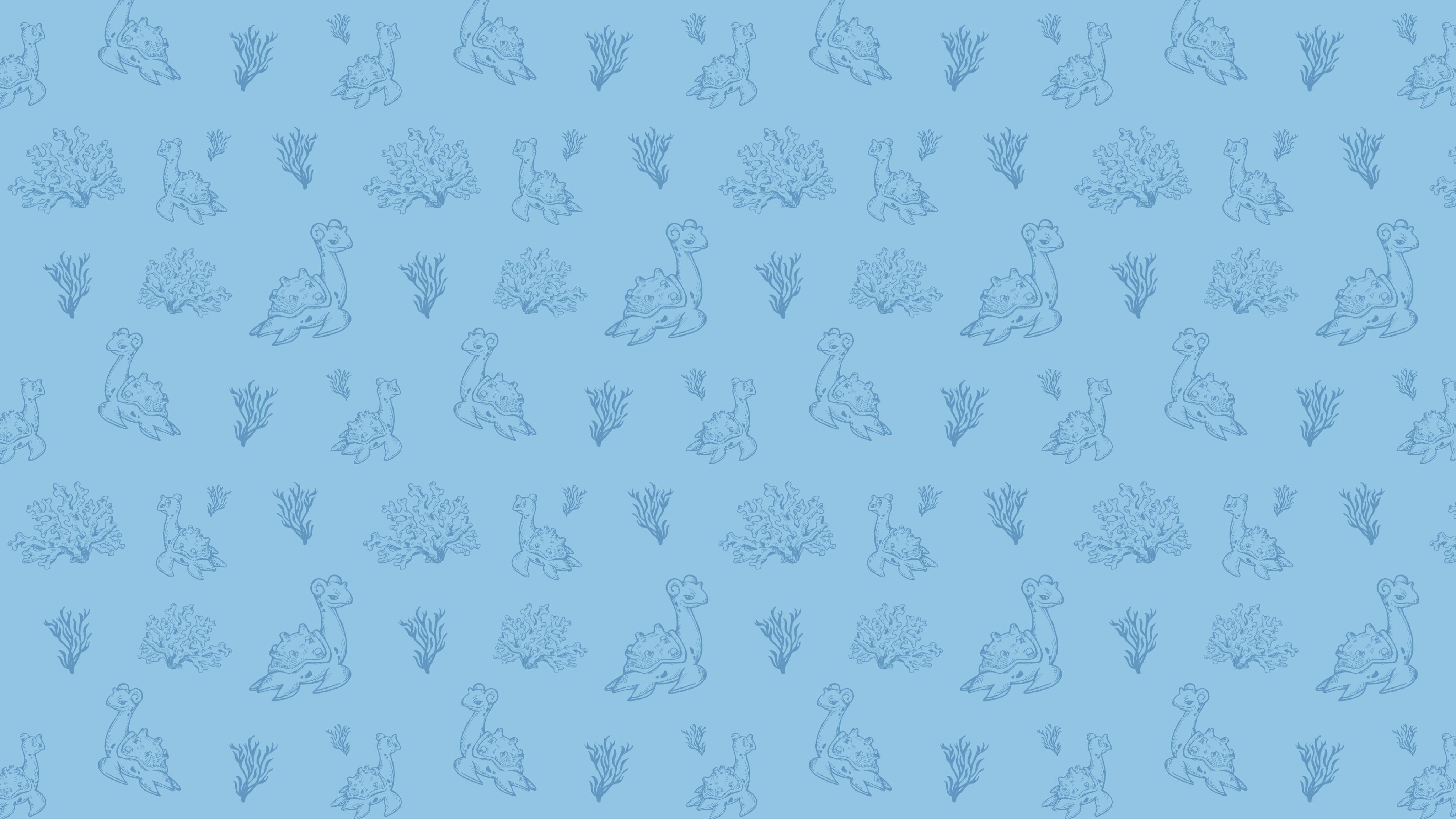 4096x2304 Wallpaper / Pokémon, Lapras, pattern, 4K free download