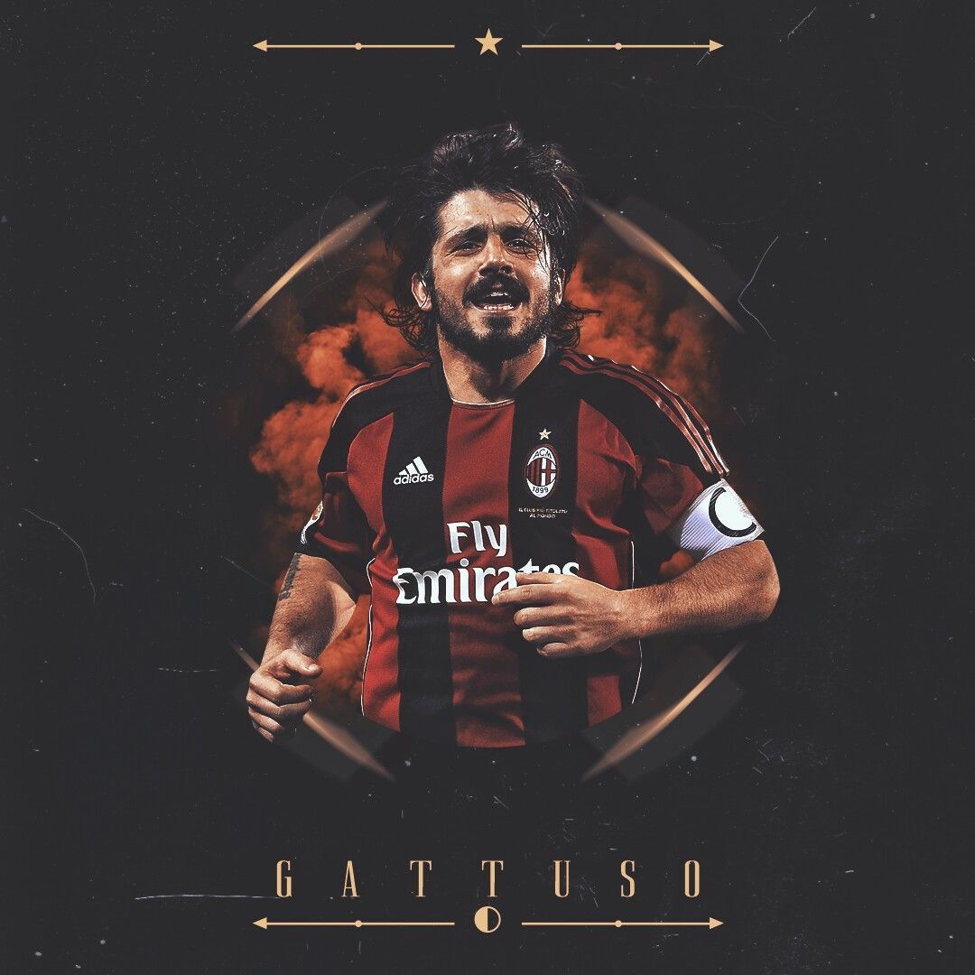 1080x1080 Gattuso #forzamilan #acmilan. Calcio, Squadra di calcio, Calciatori
