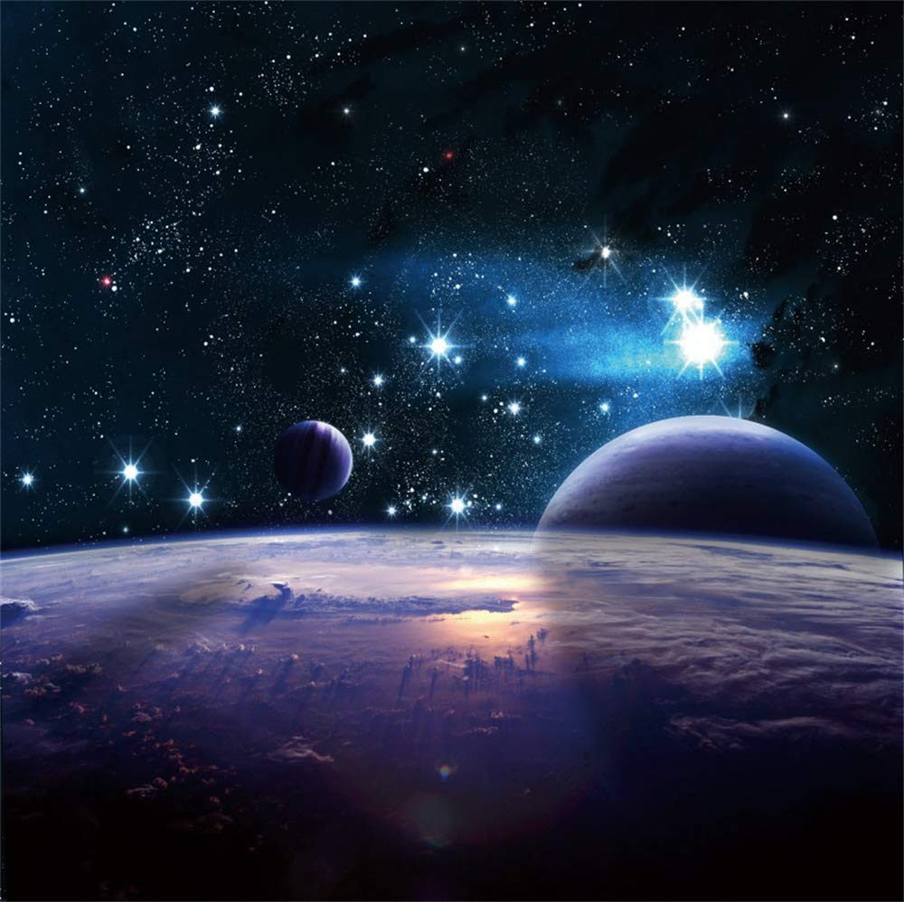 1000x998 Amazon.com : AOFOTO 10x10ft Fantasy Deep Space Backdrop Beautiful Cosmos Planet Shining Stars Nebula Earth Surface Background for Photography Astronomy Asteroid Galaxy Universe Exploration Photo Studio Prop Vinyl