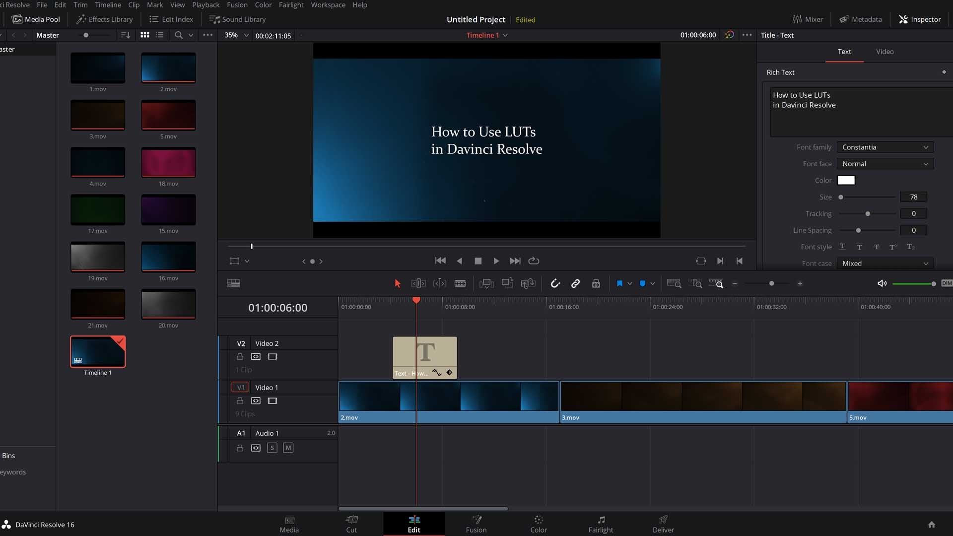 1920x1080 How to Apply LUTs in DaVinci Resolve + Free Conversion LUTs Color®