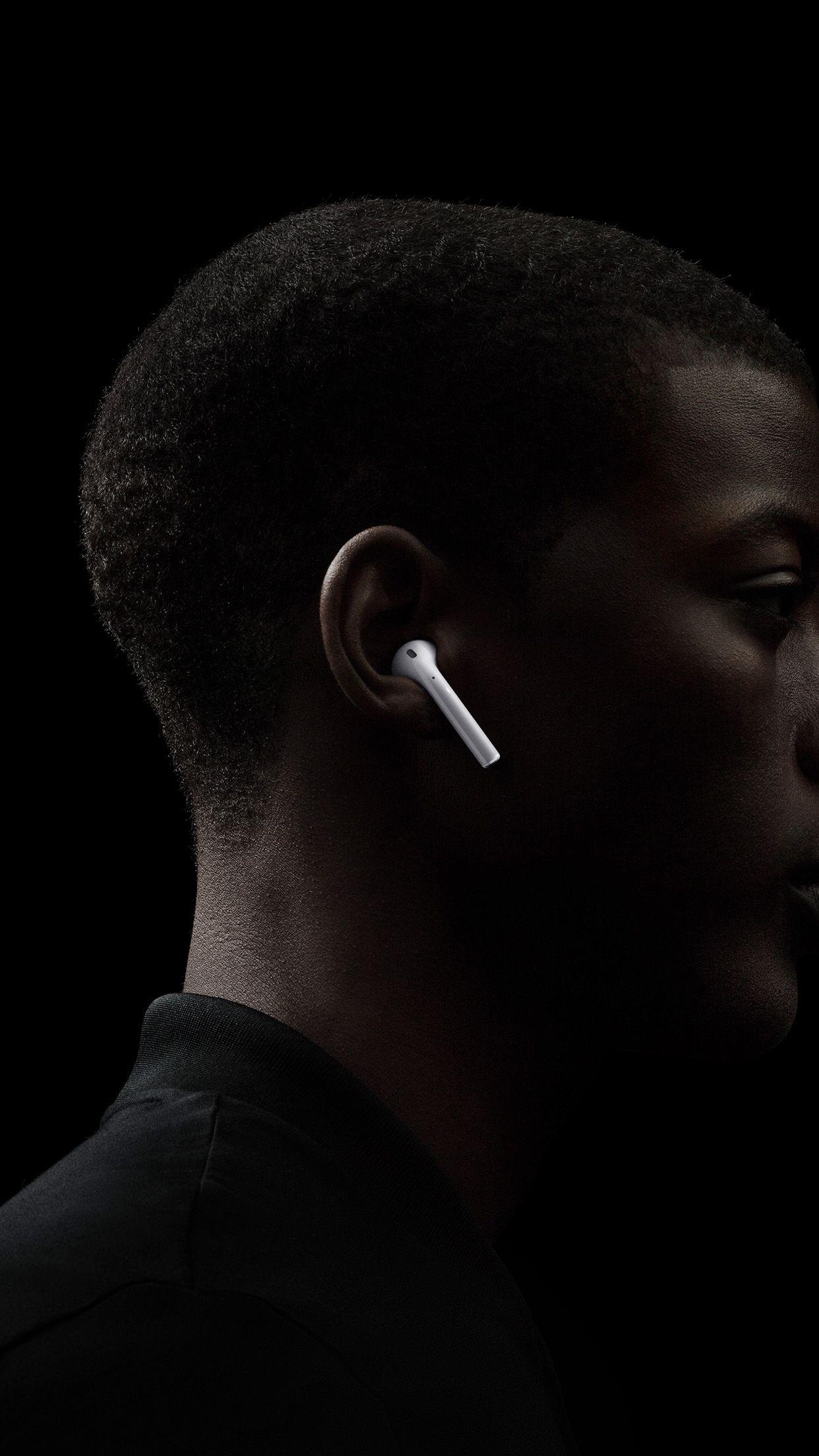 1242x2208 iPhone7 wallpaper. iphone7 airpod dark art