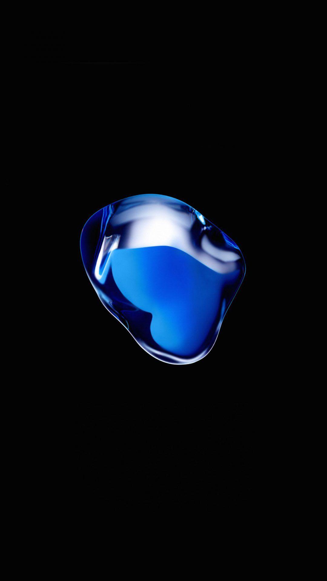 1080x1920 iPhone7 Airpod Blue Dark Art Illustration Apple for iPhone