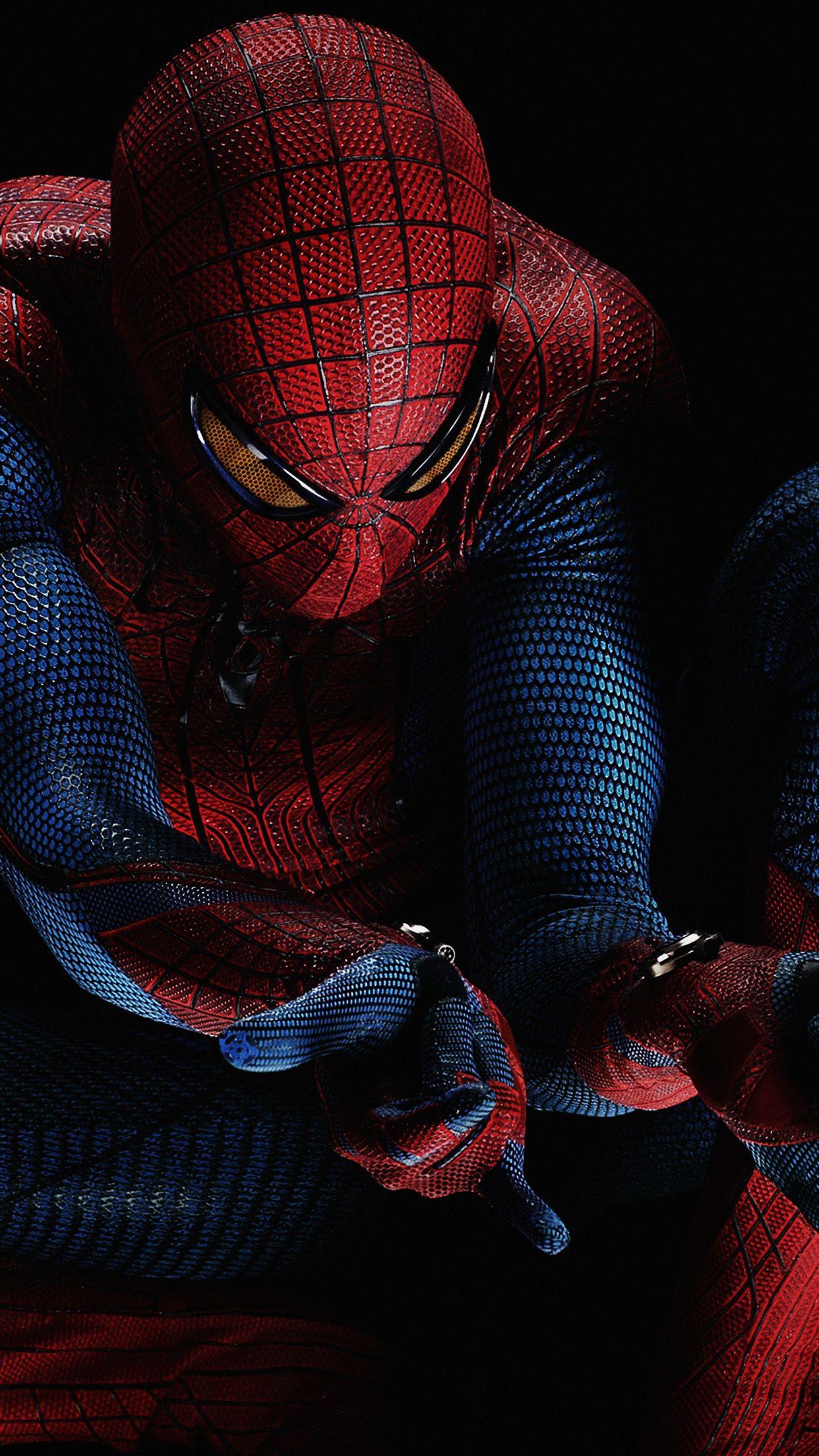 1242x2208 iPhone7 wallpaper. spiderman hero dark art