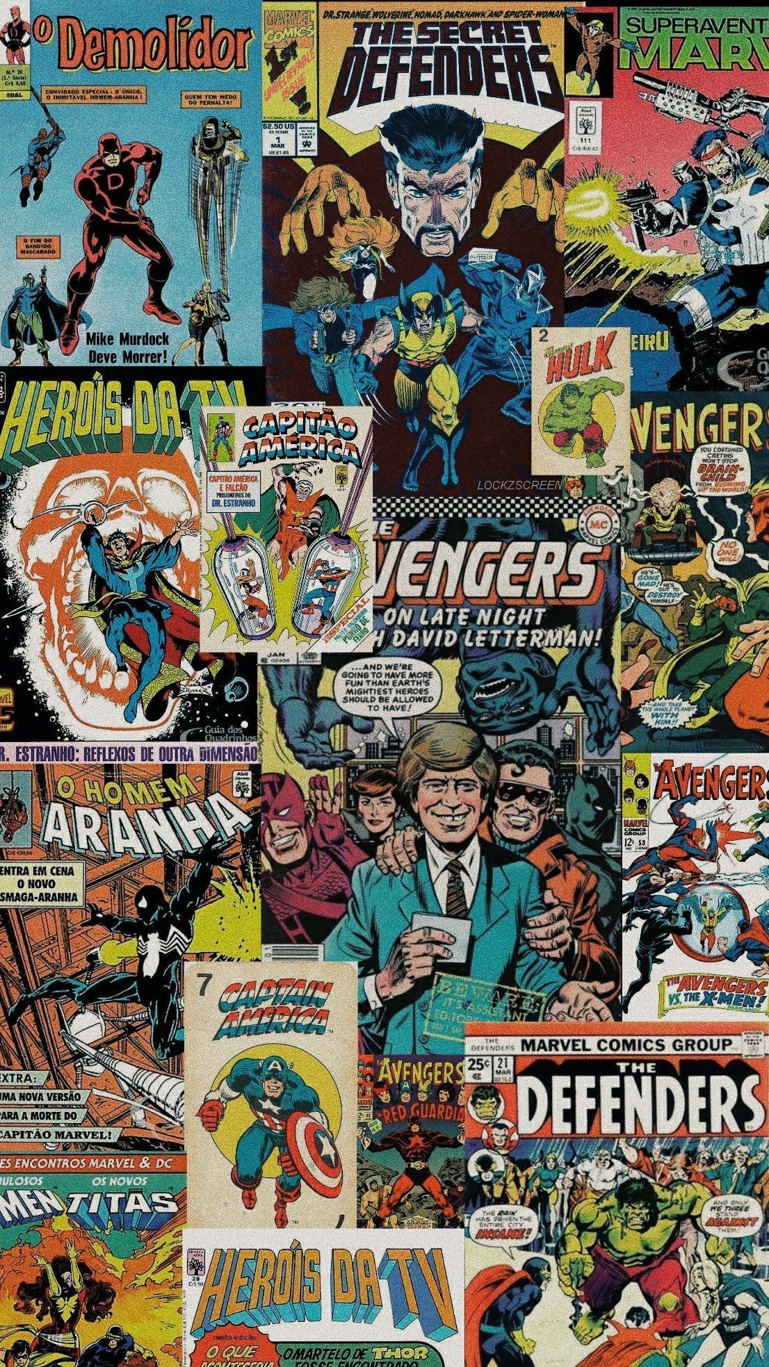 1106x1967 Retro Marvel 4k Wallpaper