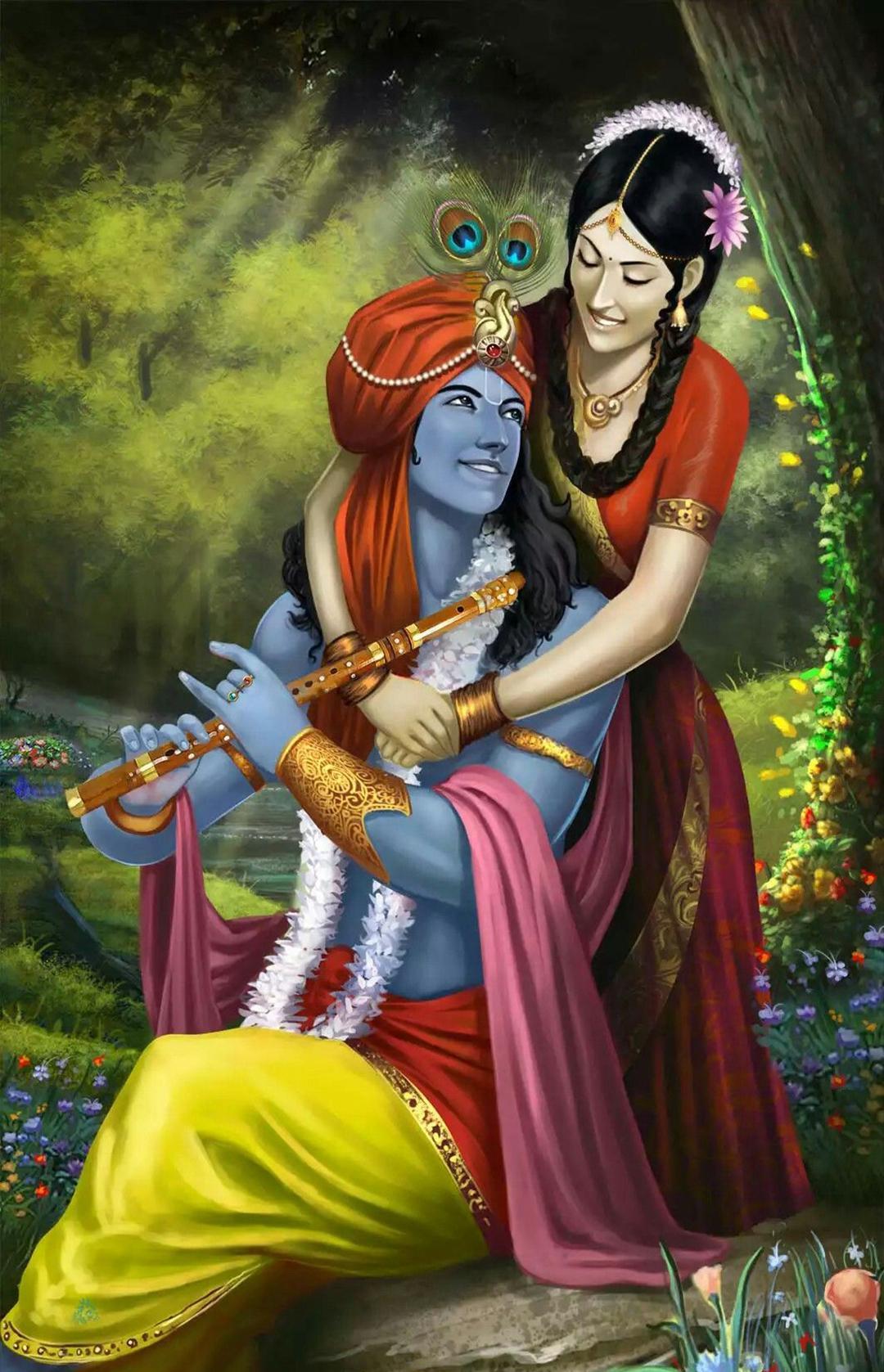 1080x1677 Radha Krishna Super Amoled Wallpaper