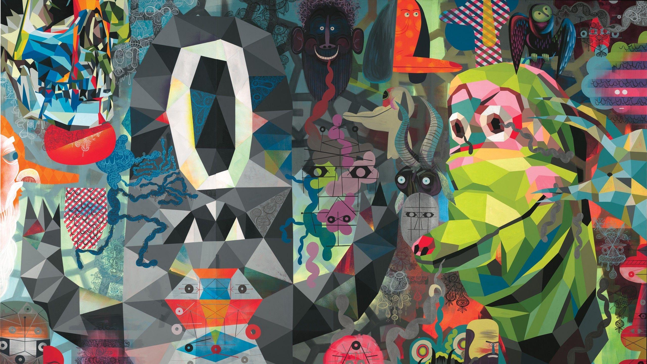 2560x1440 Psychedelic Desktop Wallpaper HD