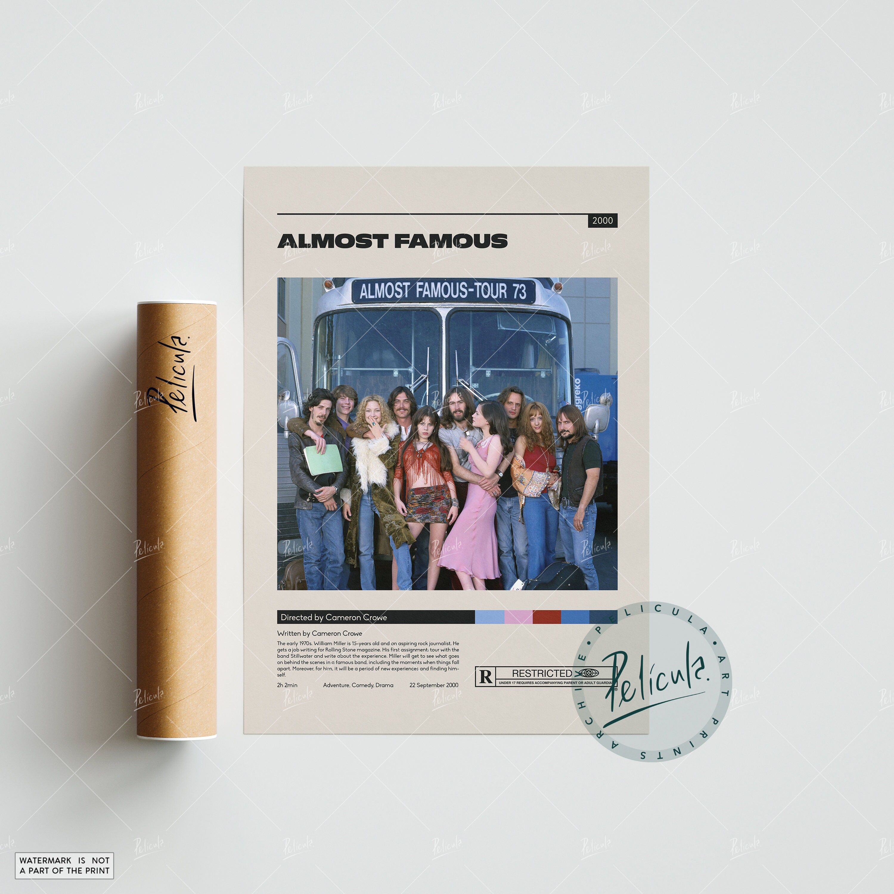 3000x3000 Almost Famous Poster Cameron Crowe Minimalist Movie Poster