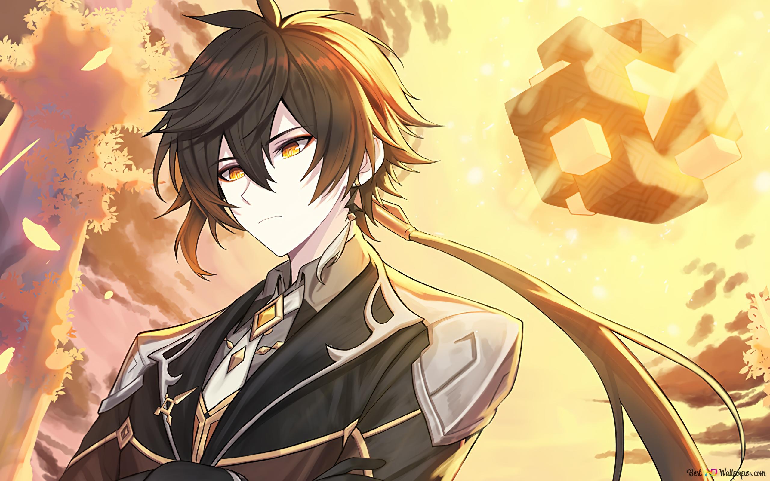 2560x1600 The Listener 'Zhongli'. Genshin Impact (Anime Video Game) 4K wallpaper download