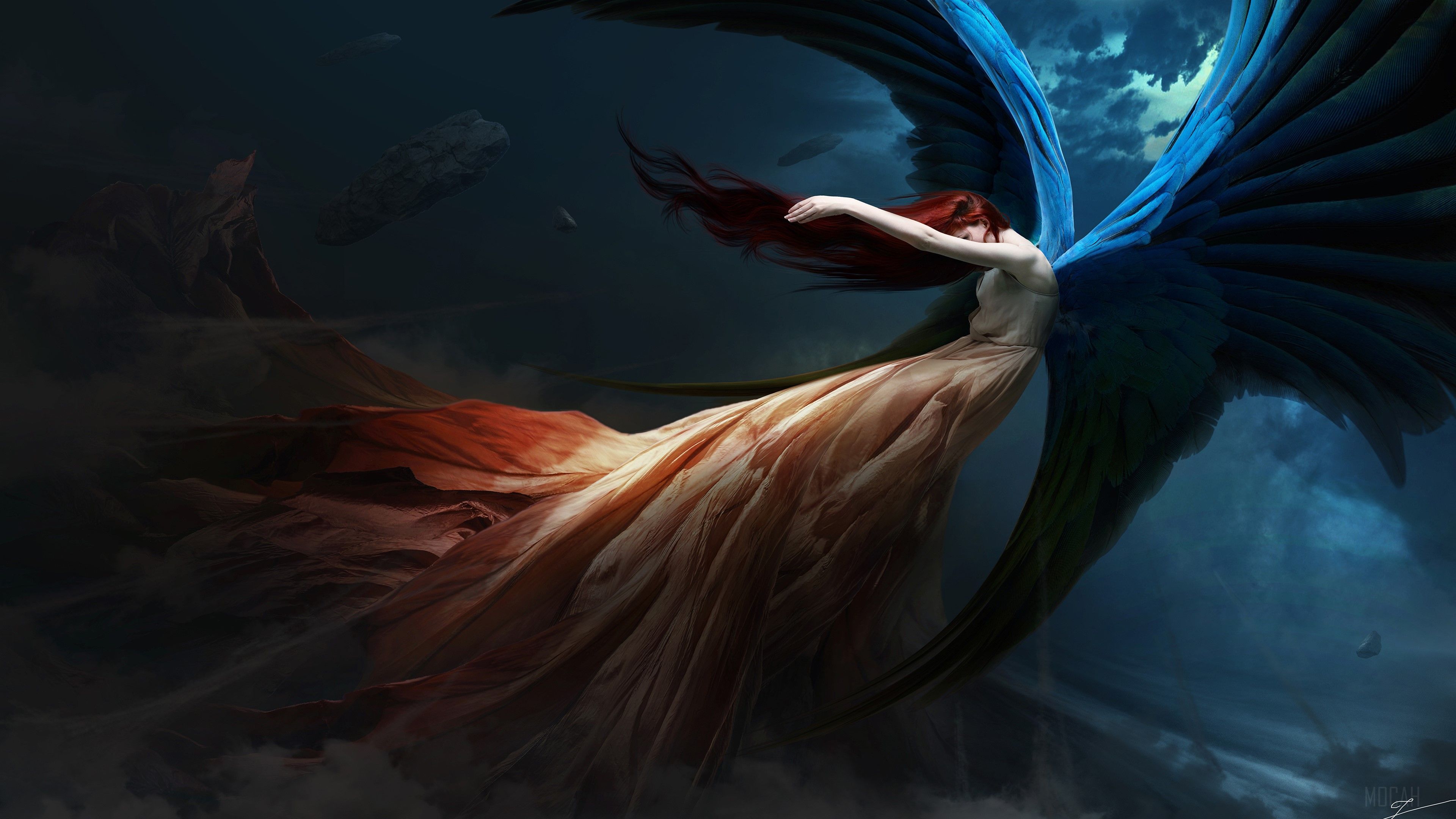 3840x2160 Fallen Angel 4k Gallery HD Wallpaper