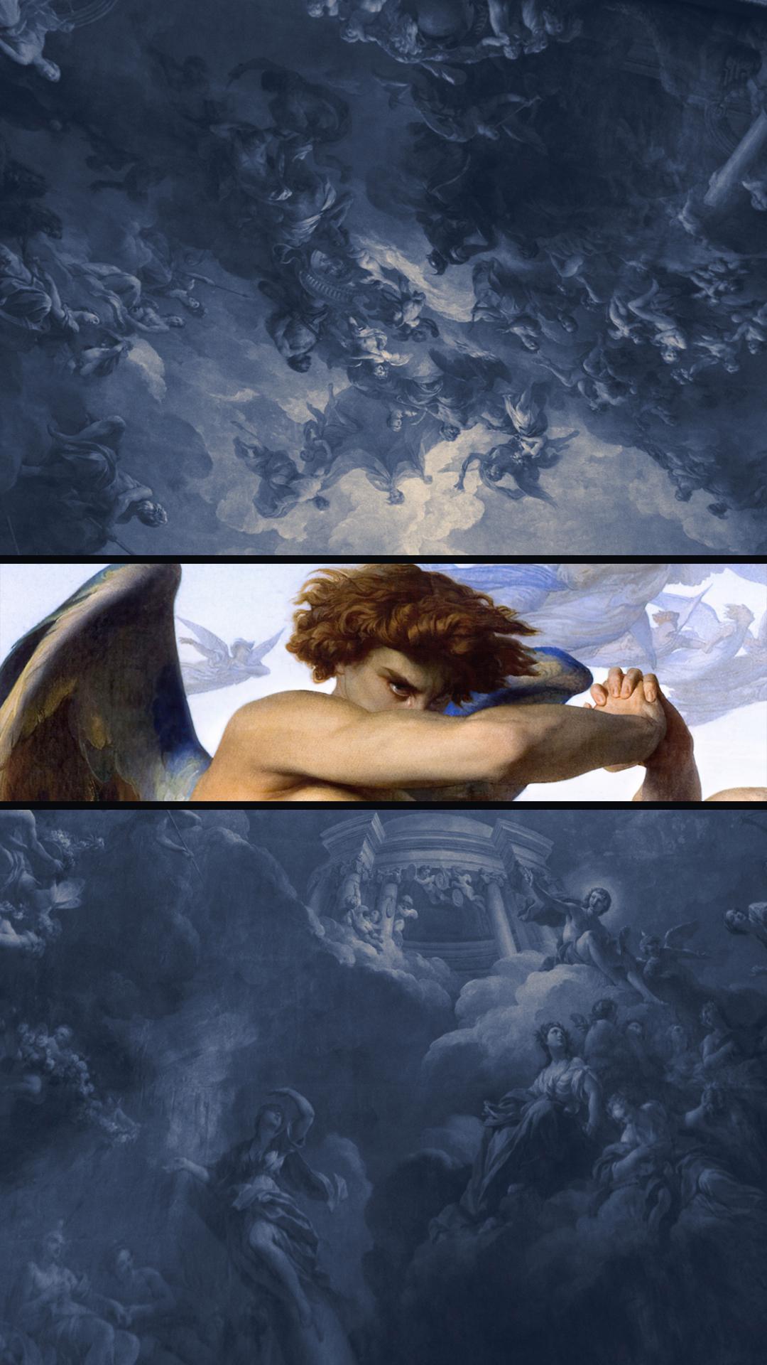 1080x1920 The Fallen Angel by me. (painting of alexandre cabanel)