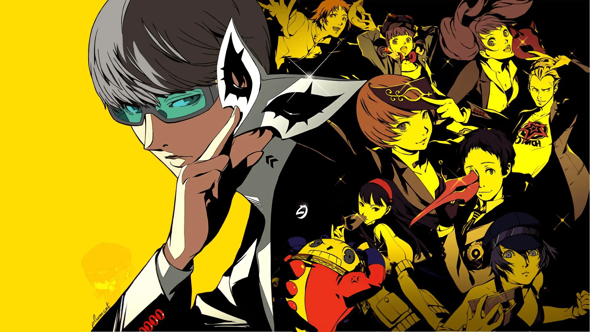 1921x1081 Persona 4 Persona Series Protagonist Chie Satonaka Amagi Yukiko Hanamura Yosuke Glasses Kuma Persona Wallpaper:1921x1081