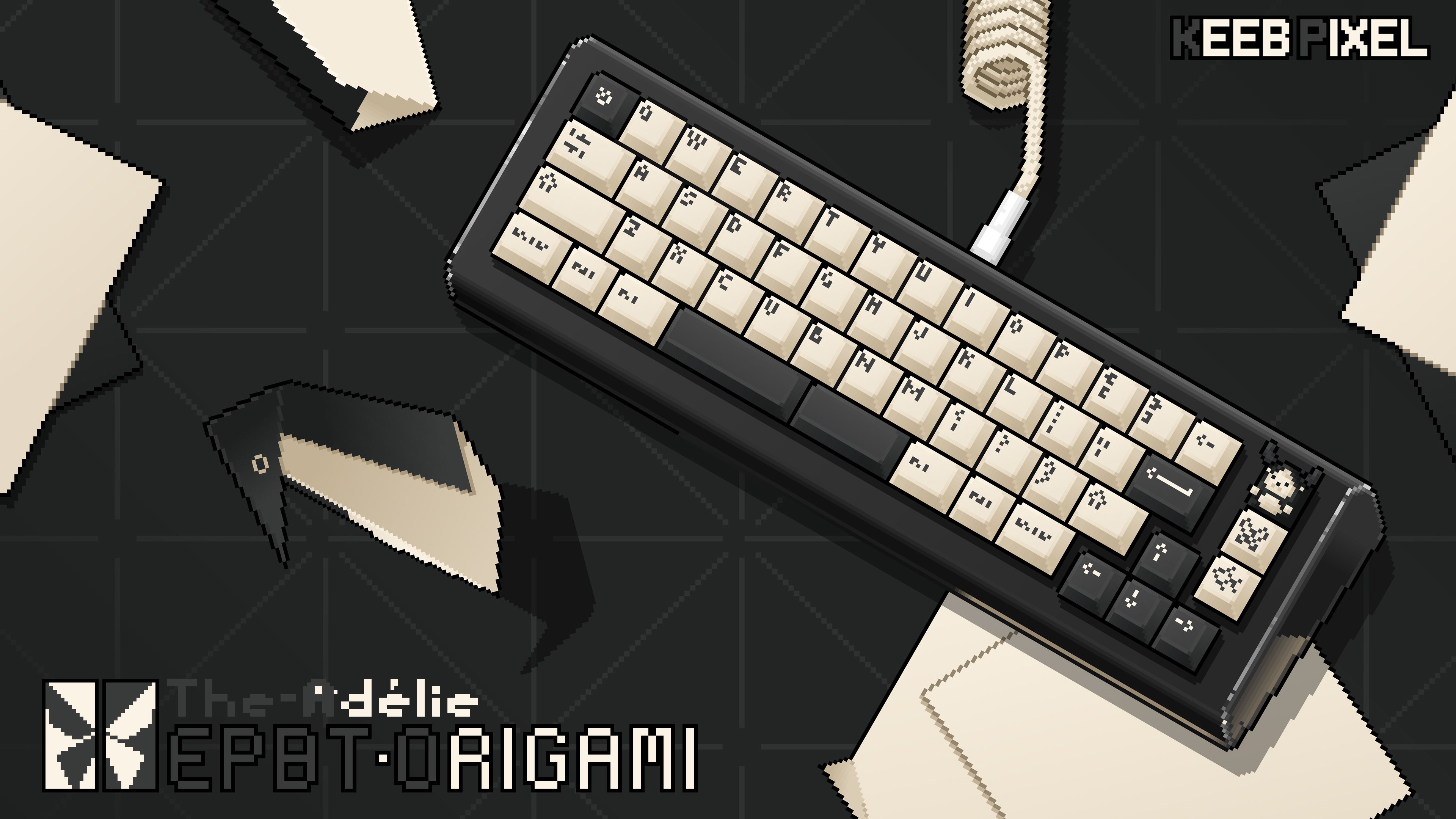 3840x2160 Twitter 上的 OLIVIOUS：EPBT Origami &amp; The Adélie (feat. Rudori) #Keycaps # Keycaps #keyboard #keyboards #mechanicalkeyboard #mechanicalkeyboards #sakeycaps #gmkkeycap #pixelart #Wallpaper #gmk #epbt #enjoypbt #Origami