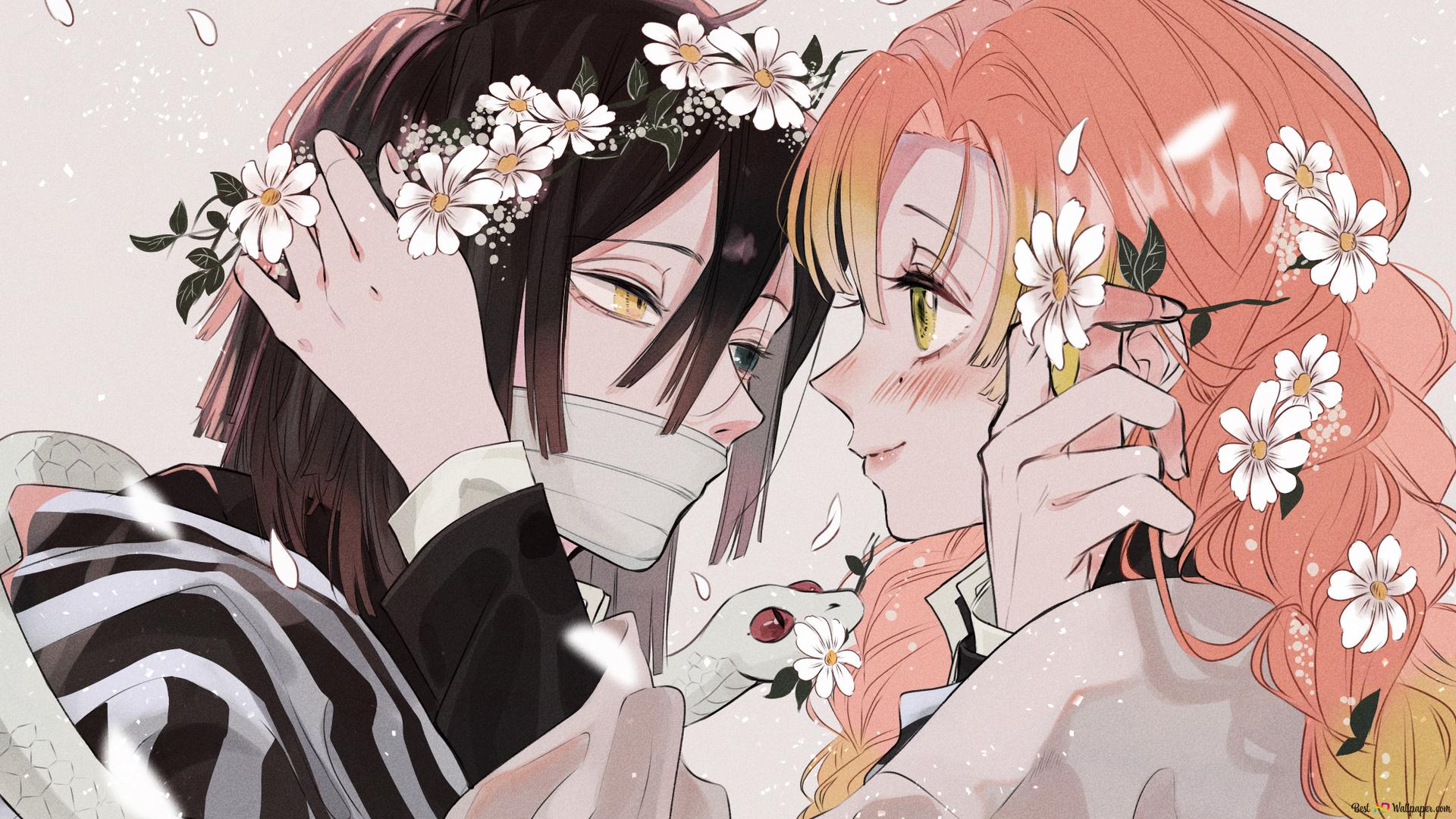 1920x1080 Obanai Iguro, Mitsuri Kanroji Slayer HD wallpaper download