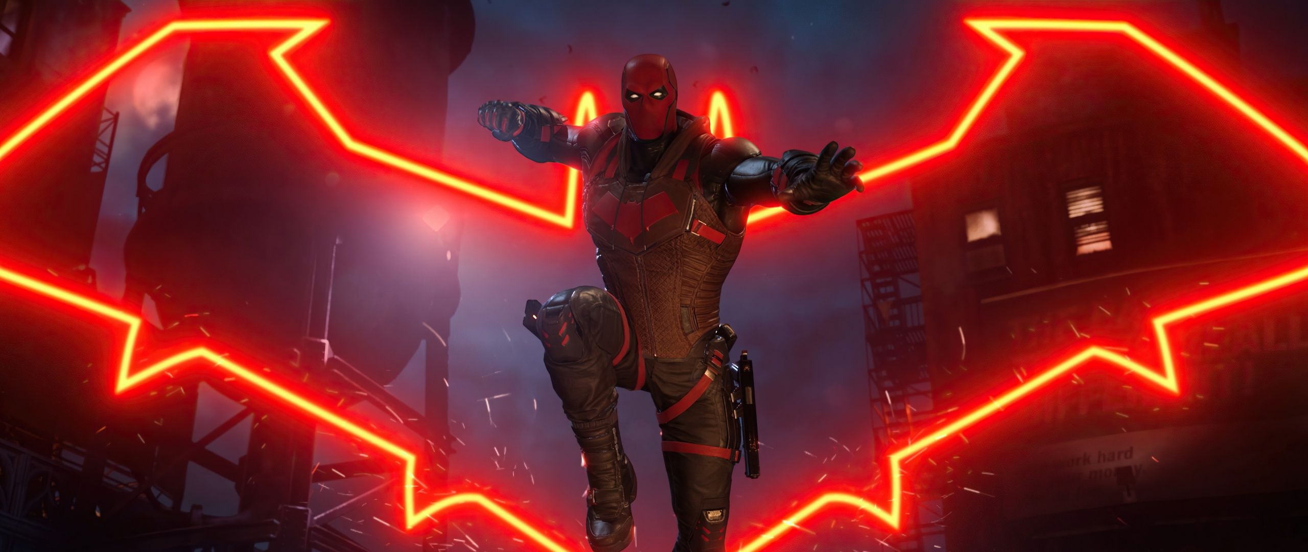 2560x1080 Red Hood Wallpaper 4K, Gotham Knights, 2021 Games