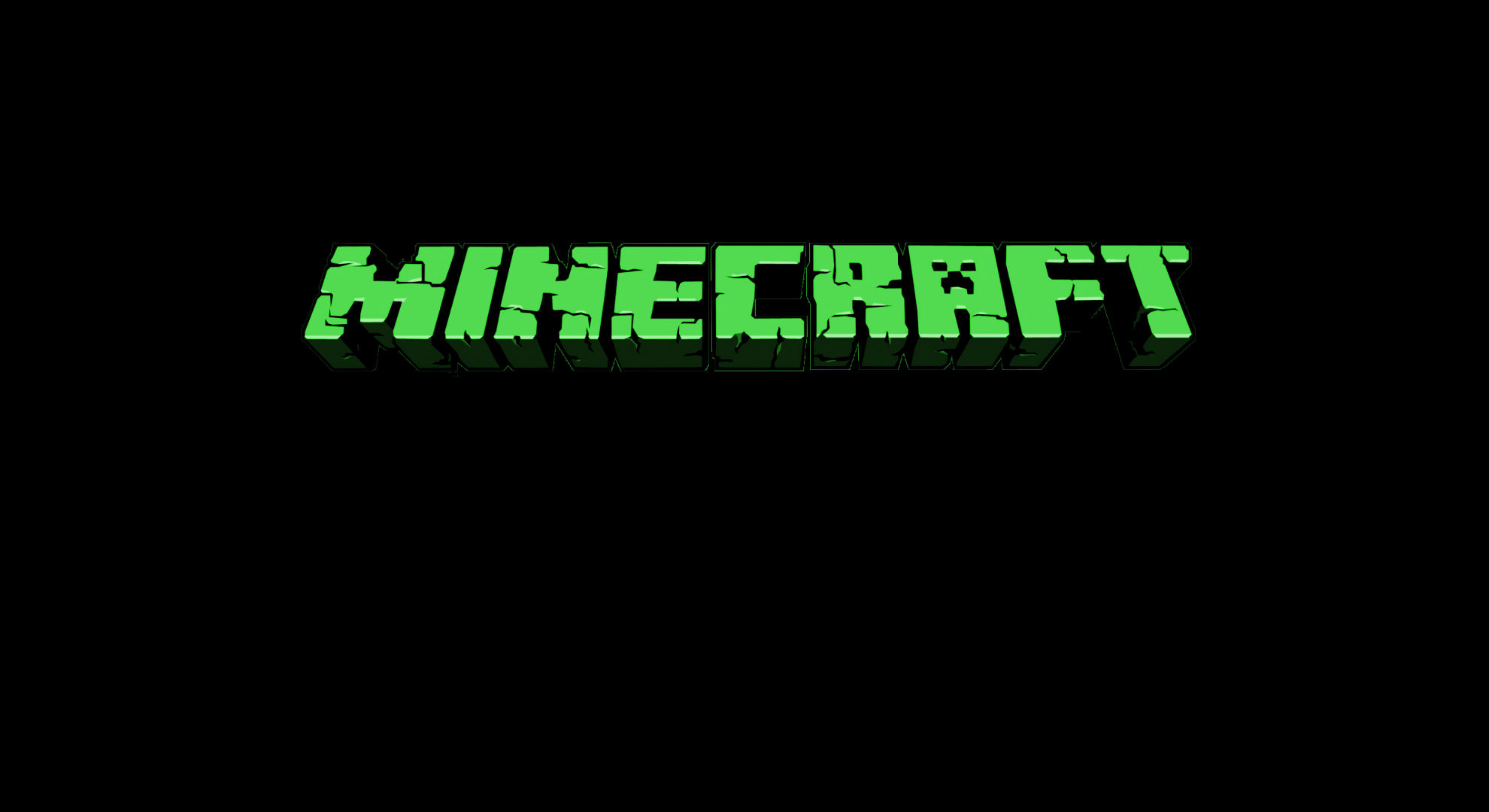 minecraft logo wallpaper creeper