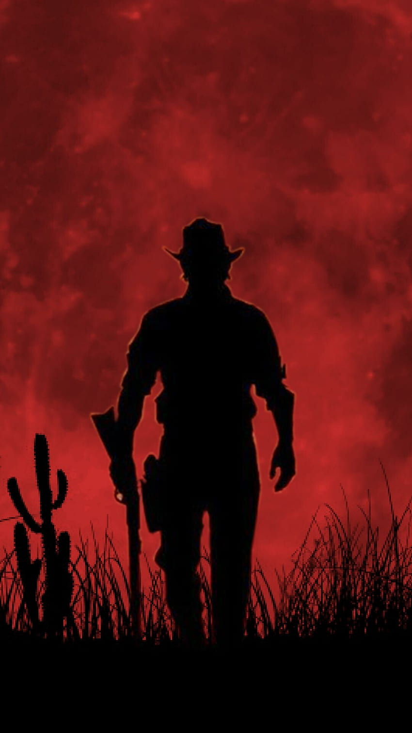 850x1511 Red dead redemption phone HD wallpaper