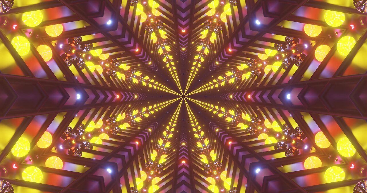 1280x675 Abstract Neon Tunnel Live Wallpaper: 4K 60fps