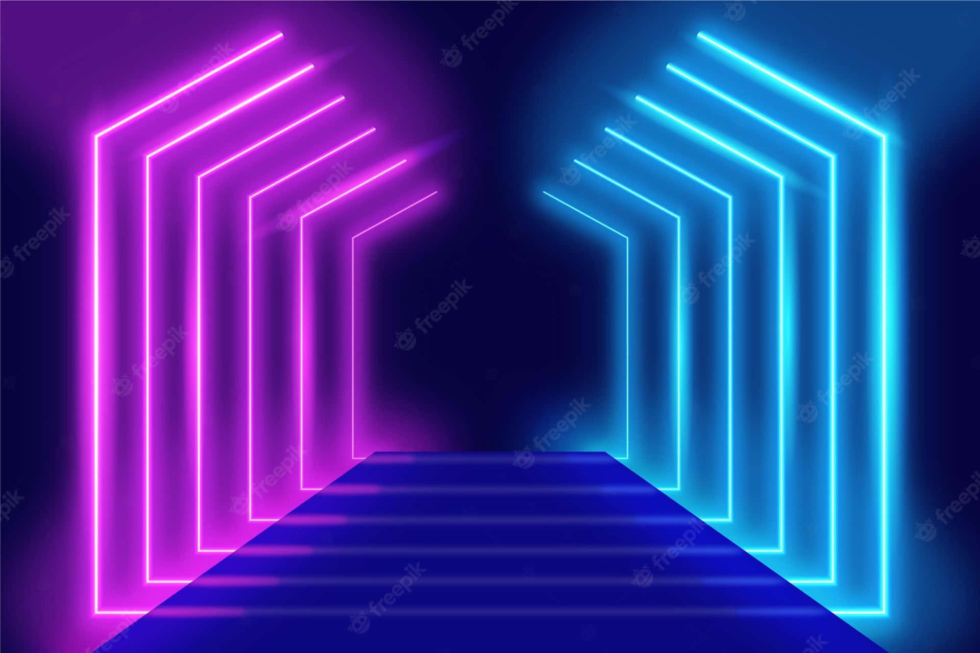 Neon Tunnel Wallpapers - Top Free Neon Tunnel Backgrounds - WallpaperAccess