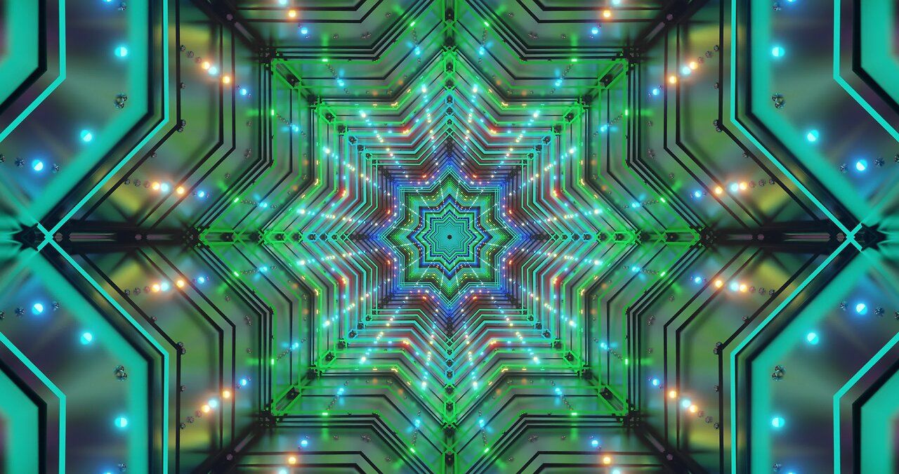 1280x675 Neon TunnelK Educational Video Background for Teachers & Lecturers