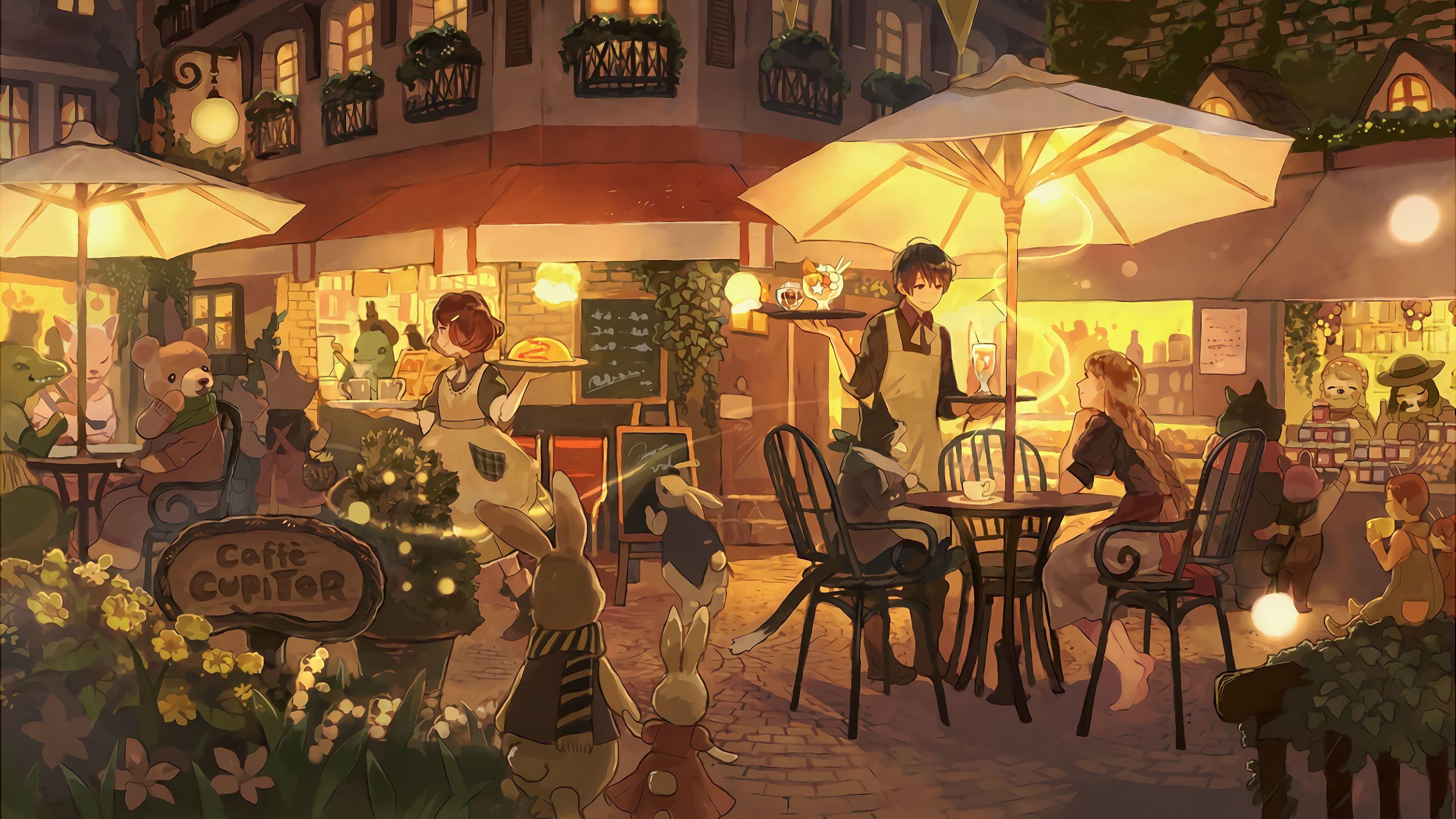 Cafe Anime Wallpapers - Top Free Cafe Anime Backgrounds - WallpaperAccess