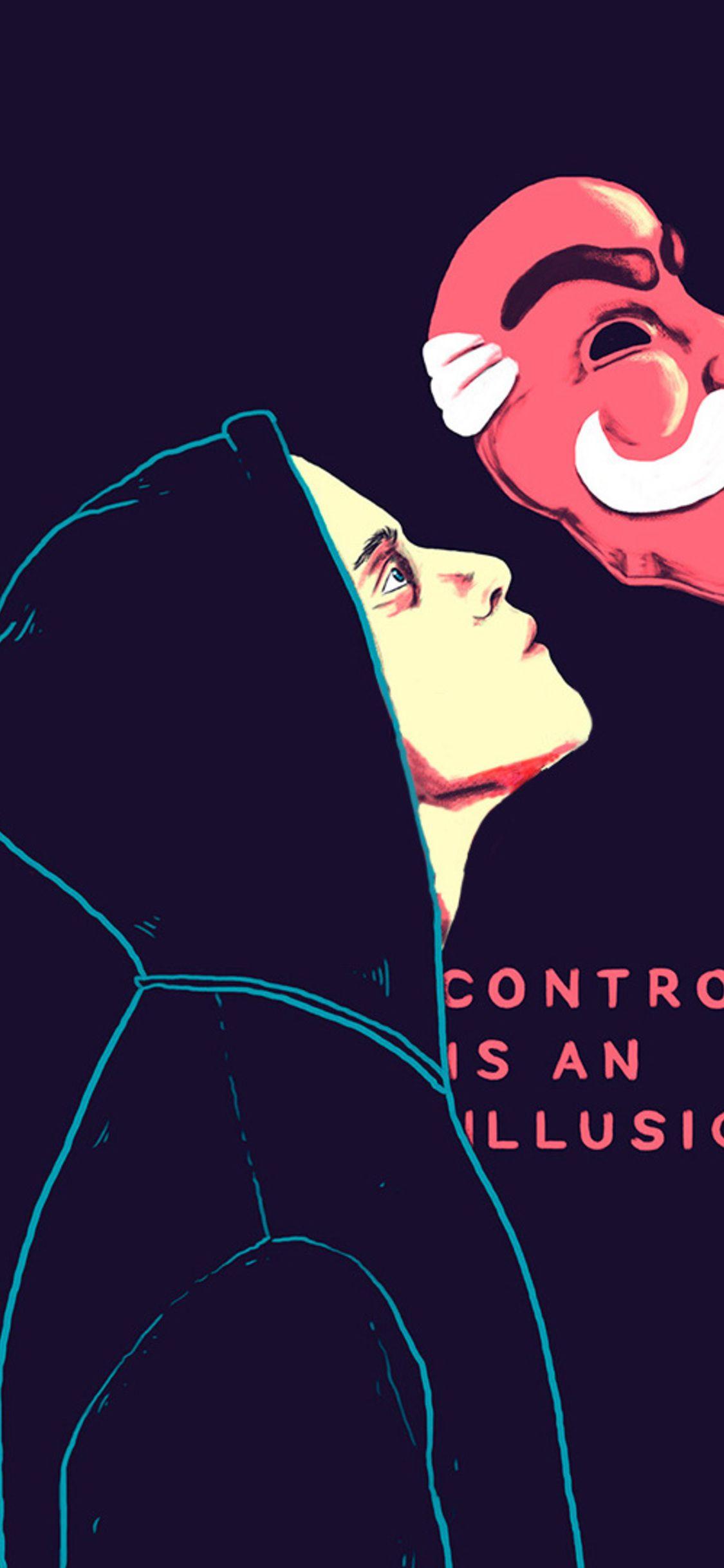 1125x2436 Mr Robot Control Is An Illusion iPhone XS, iPhone iPhone