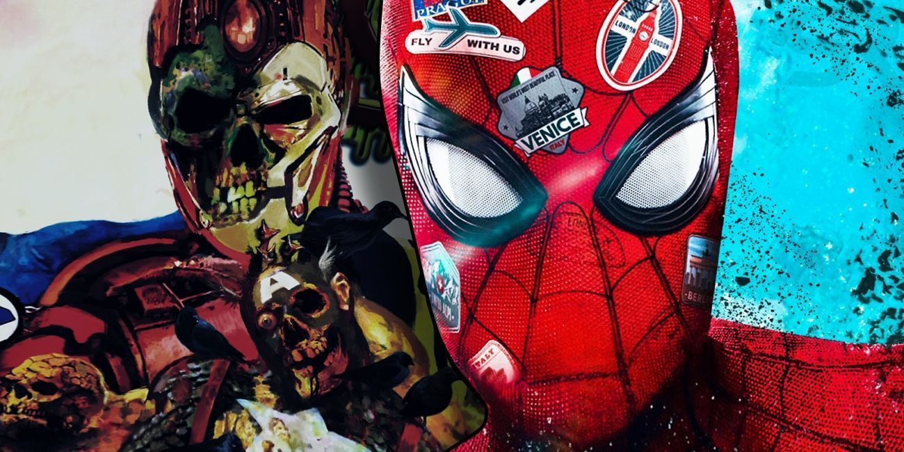 1300x650 Zombie Iron Man Officially Revealed In New Spider Man Photo
